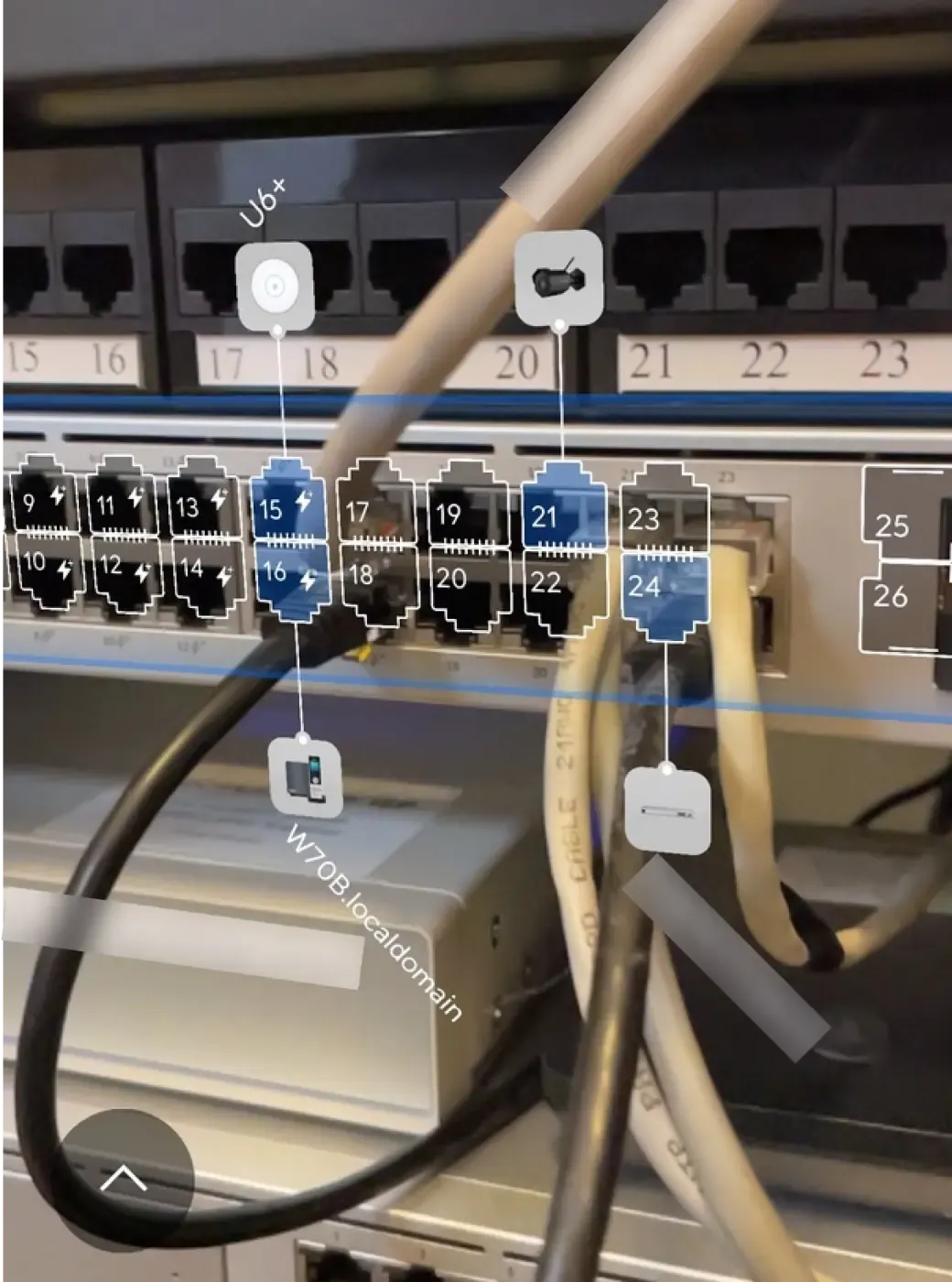 Ubiquiti U24-PoE Switch augmented reality